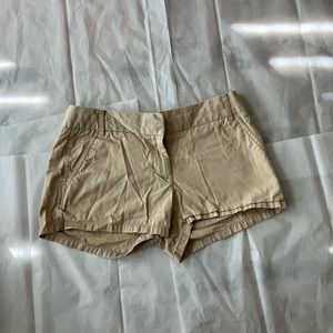 J crew tan shorts!